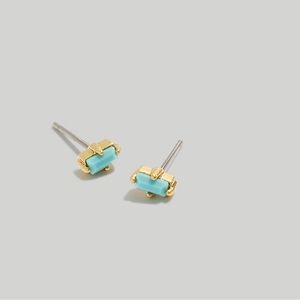 Madewell Turquoise pronged stud earrings